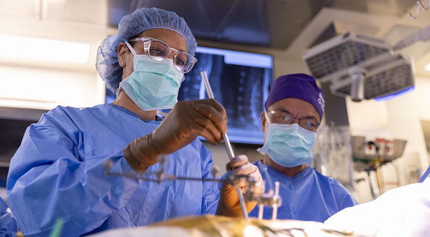 Spine surgeon Dr Charla Fischer